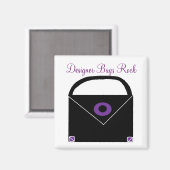 Designer Bags Rock Magnet (Vorderseite/Rückseite)