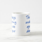 Designer Bags Under My Eyes Funny Mug Mug Kaffeetasse (Mittel)
