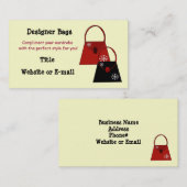 Designer-Bags Visitenkarte (Vorne/Hinten)