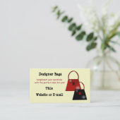 Designer-Bags Visitenkarte (Stehend Vorderseite)