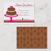 Designer Bakedgoods-Cake Visitenkarte (Vorne/Hinten)