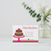 Designer Bakedgoods-Cake Visitenkarte (Stehend Vorderseite)