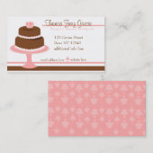 Designer Bakedgoods-Cake Visitenkarte (Vorne/Hinten)
