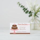 Designer Bakedgoods-Cake Visitenkarte (Stehend Vorderseite)