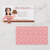 Designer Bakedgoods-Cake Visitenkarte (Vorne/Hinten)