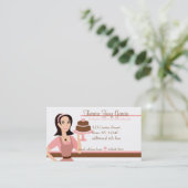 Designer Bakedgoods-Cake Visitenkarte (Stehend Vorderseite)