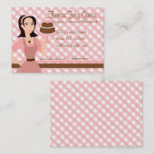 Designer Bakedgoods-Cake Visitenkarte (Vorne/Hinten)