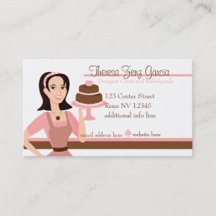 Designer Bakedgoods-Kuchen Visitenkarte
