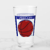 DESIGNER BASKETBALL GLASS CUP GLAS (Rückseite)