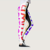 Designer | BEGRENZTE AUSGABE | Farbenfroher Sports Leggings (Rechts)