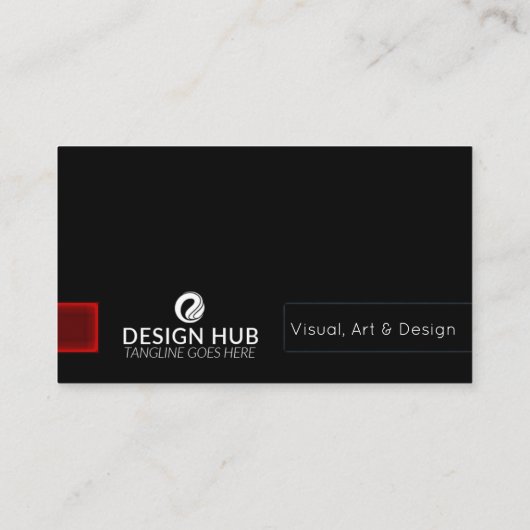 Designer-berufliche Visitenkarte (Rückseite)