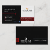 Designer-berufliche Visitenkarte (Vorne/Hinten)
