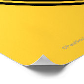 Designer Black and Yellow Poster (Ecke)