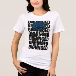 Designer Blaue Rosen Frau Tri-Blend Shirt