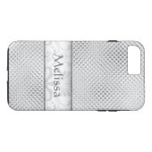 Designer Bling Damast-Muster personalisiert - Case-Mate iPhone Hülle (Rückseite (Horizontal))