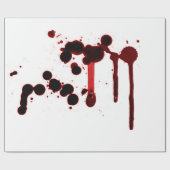 Designer Blood Spritzer Geschenkpapier (Flach)
