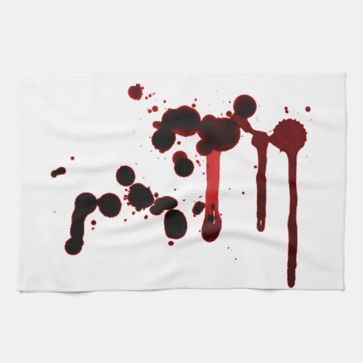 Designer Blood Spritzer Handtuch (Horizontal)