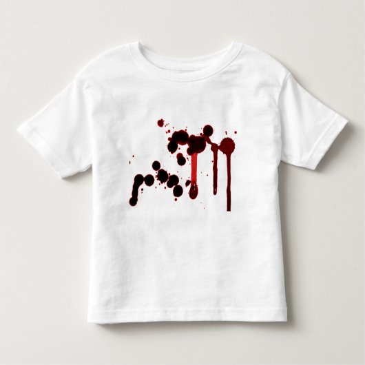 Designer Blood Spritzer Kleinkind T-shirt (Vorderseite)