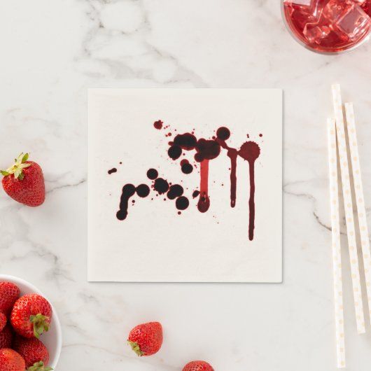 Designer Blood Spritzer Serviette (Beispiel)