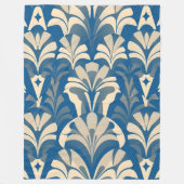 Designer Blue Pattern Fleecedecke (Vorderseite)