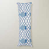 Designer Blue White Ginger Jar Jars  Seitenschläferkissen (Vorderseite Vertikal)