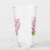 Designer-Blume und Schmetterlinge Eisglas-Cup Glas (Links)