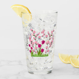 Designer-Blume und Schmetterlinge Eisglas-Cup Glas