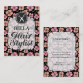 Designer-Blumenhaar-Stylist-Verabredungs-Karten Terminkarte (Vorne/Hinten)