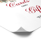 Designer Blush Burgunder Karten und Geschenke Schi Poster (Ecke)