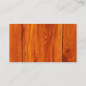 Designer-Bodenbelag-hölzerne Fliesen-Visitenkarten Visitenkarte (Rückseite)