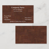 Designer-Bodenbelag-hölzerne Fliesen-Visitenkarten Visitenkarte (Vorne/Hinten)