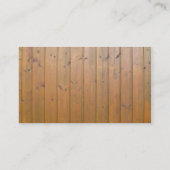 Designer-Bretterzaun-Visitenkarten Visitenkarte (Rückseite)