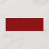 Designer Business Card Mini Visitenkarte (Rückseite)