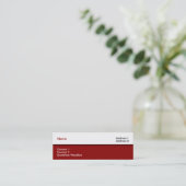Designer Business Card Mini Visitenkarte (Stehend Vorderseite)
