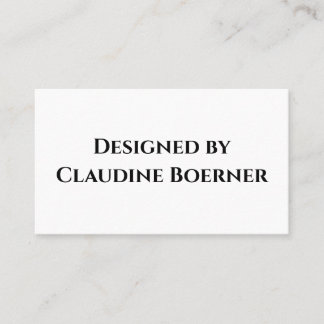 Designer Business Card Visitenkarte