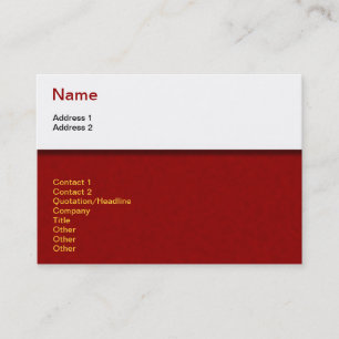 Designer Business Card Visitenkarte