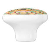 Designer Cabinet Pull in farbenfrohes Design Keramikknauf (Seitenansicht)