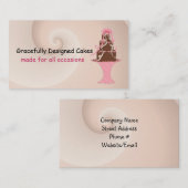 Designer Cake Extravagant Chocolate Visitenkarte (Vorne/Hinten)