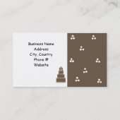 Designer Cake Pink und Schokolade Visitenkarte (Rückseite)