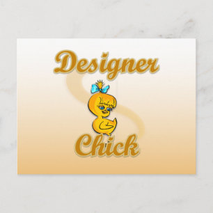Designer Chick Postkarte