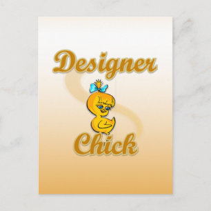 Designer Chick Postkarte