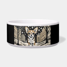 Designer Chihuahua in der City Dinner Bowl