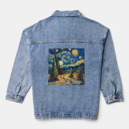 Designer Christmas Denim Jacket Jeansjacke