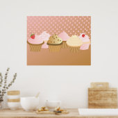 Designer Cupcakes Poster (Küche)