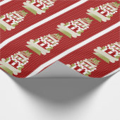 Designer Dog Bone Weihnachten Welpen Urlaub Pet Xm Geschenkpapier (Ecke)