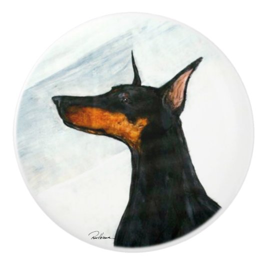 Designer Dog Keramikknauf (Vorderseite)