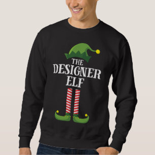 Designer Elf Matching Familienweihnachtliches Part Sweatshirt
