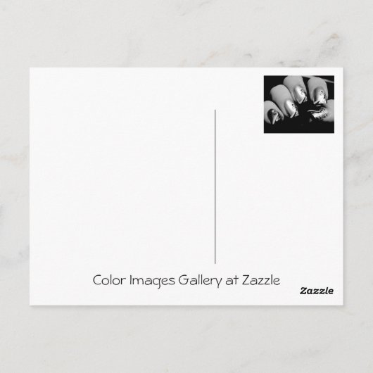 Designer-Fingernägel Postkarte (Rückseite)