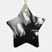 Designer Fingernails Keramik Ornament (Links)