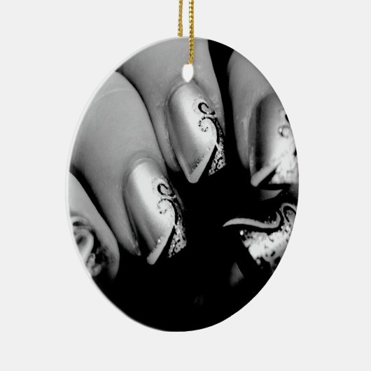 Designer Fingernails Keramik Ornament (Rechts)